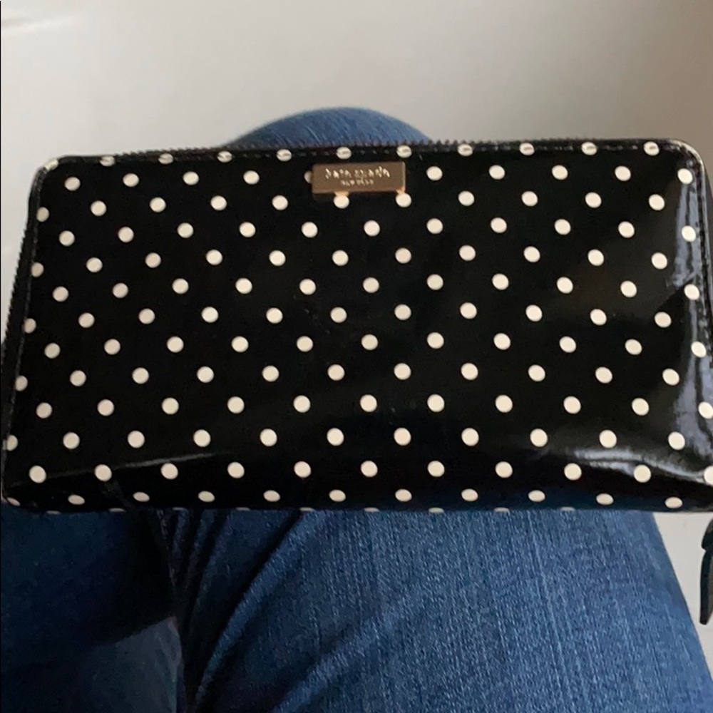 Kate Spade polka dot wallet